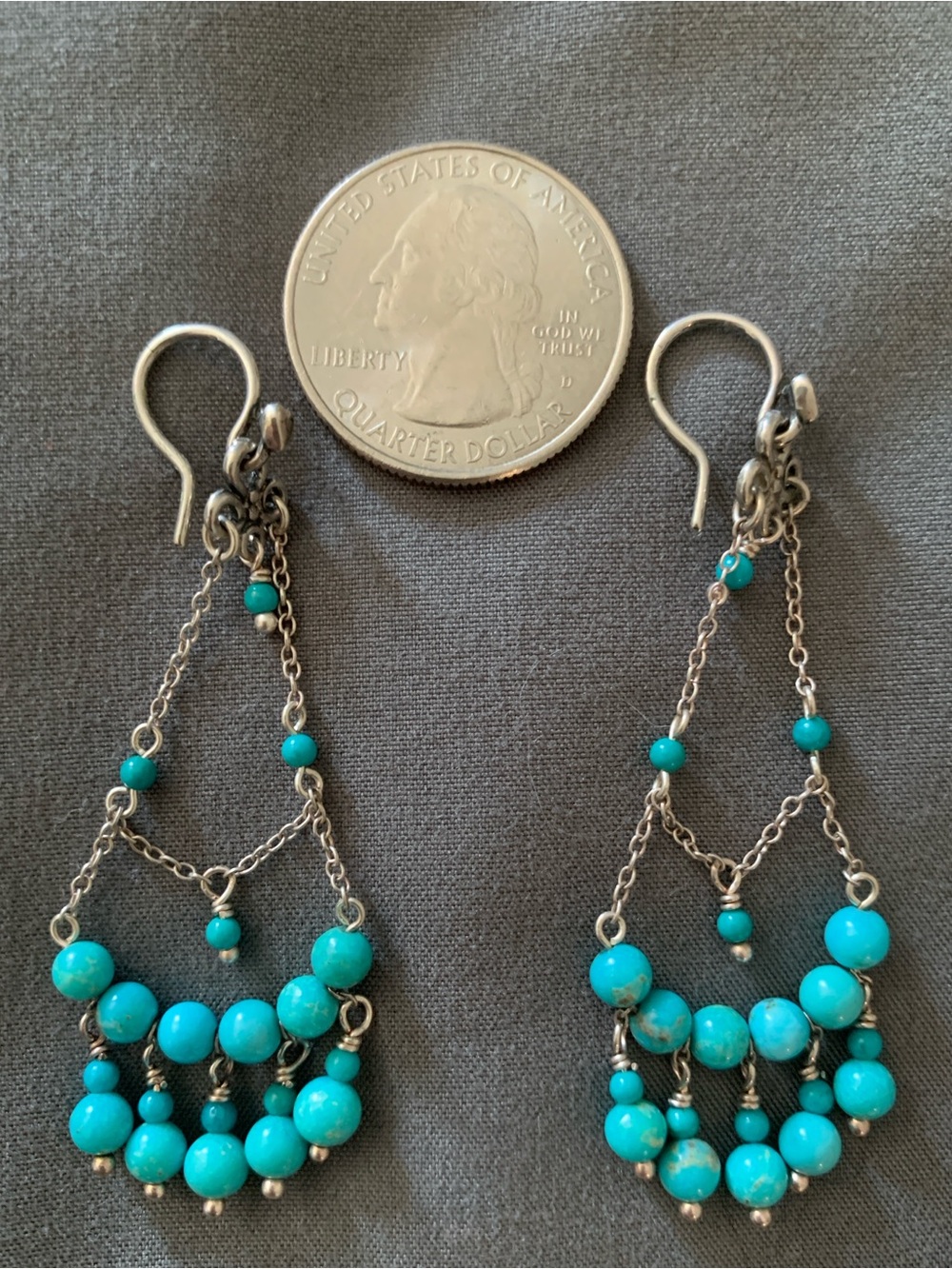 Chan Luu Turquoise Chandelier Earrings - Picture 5 of 7